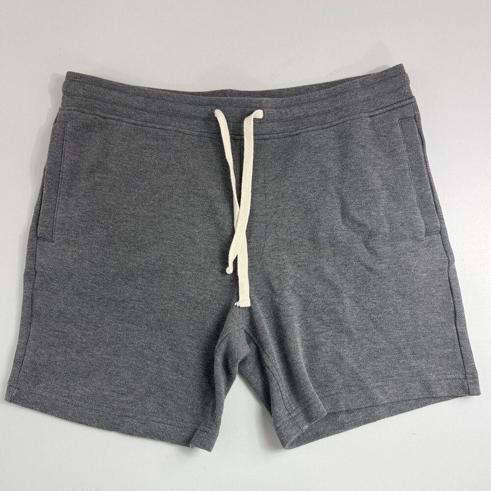 Goodfellow & Co Mens Large Gray Sweat Shorts Drawstring Casual Knit